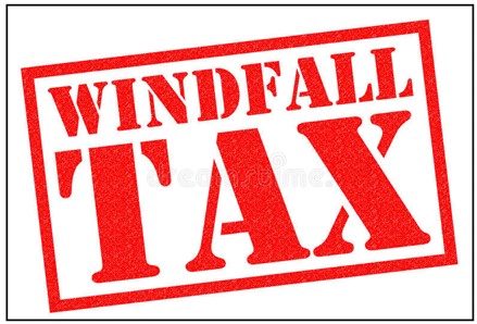 Introdotta a partire dall’anno nuovo la Windfall tax
