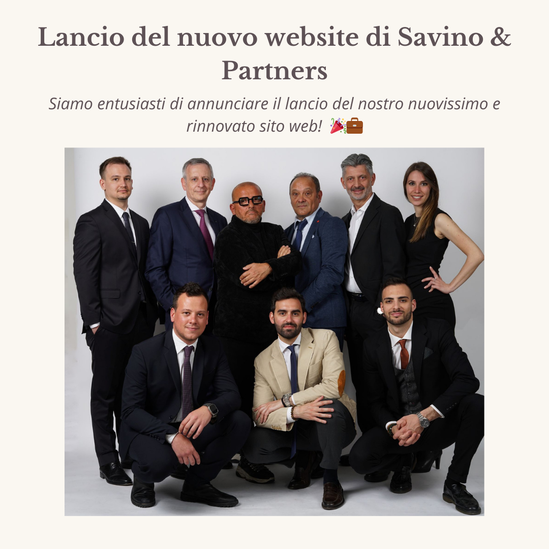 Lancio del nuovo website di Savino & Partners
