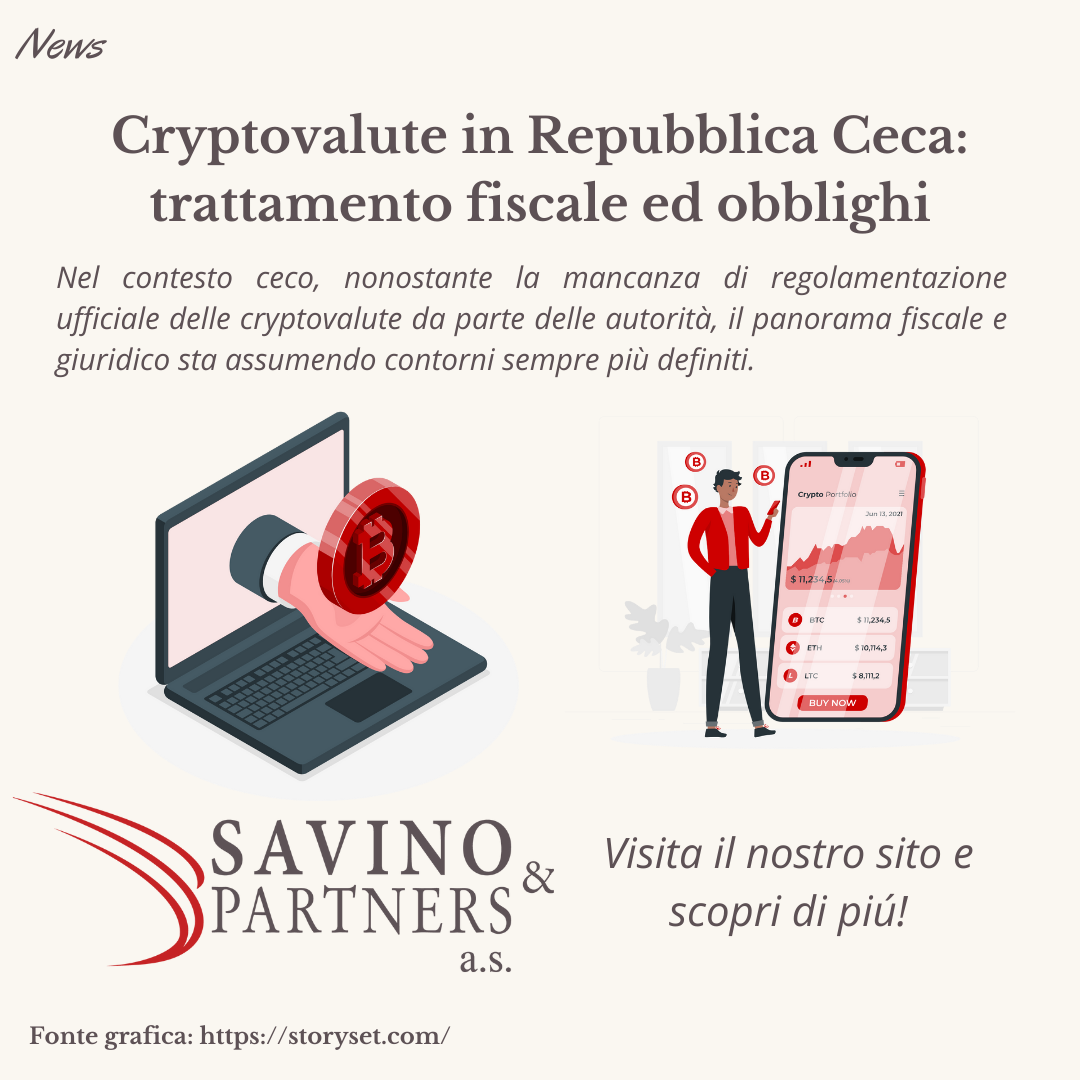 Cryptovalute in Repubblica Ceca: trattamento fiscale ed obblighi